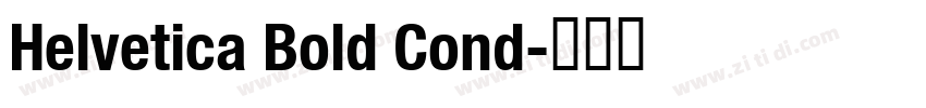 Helvetica Bold Cond字体转换